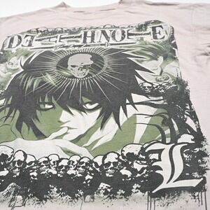 Vintage Y2K esc Death Note Shonen Jump Anime T-Shirt Men's Medium Rare Manga